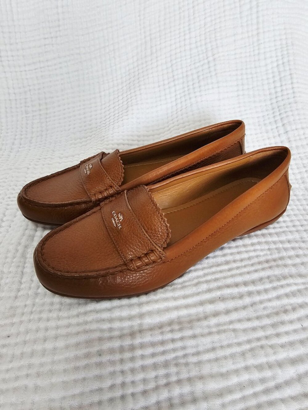 Coach Odette Moccasin Loafer | British Tan Leather | Sz 8 | NWOT - Picture 8 of 10